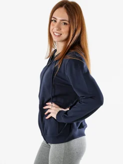 Solada Felpa donna con cappuccio e zip - blu scuro
