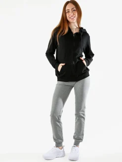 Solada Felpa donna con cappuccio e zip - nero