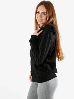 Solada Felpa donna con cappuccio e zip - nero
