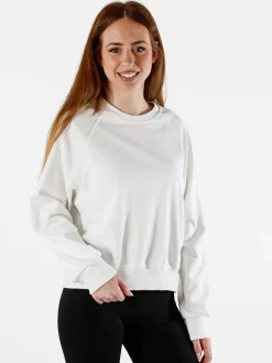 Solada Felpa oversize da donna in cotone - bianco