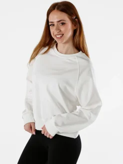 Solada Felpa oversize da donna in cotone - bianco