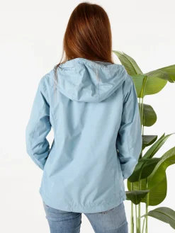 Solada Giacca a vento da donna con cappuccio - azzurro