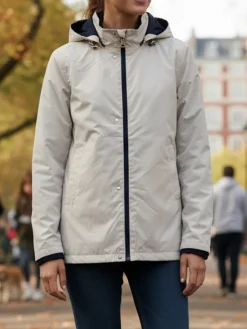 Solada Giacca a vento da donna reversibile con cappuccio - blu scuro