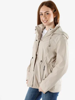 Solada Giacca a vento da donna con cappuccio - beige