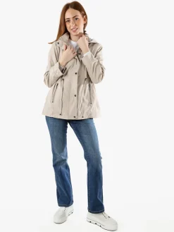 Solada Giacca a vento da donna con cappuccio - beige