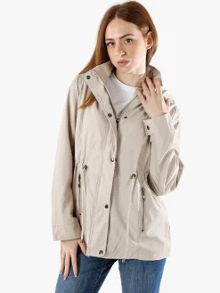Solada Giacca a vento da donna con cappuccio - beige