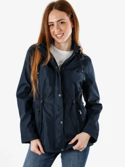 Solada Giacca a vento da donna con cappuccio - blu scuro