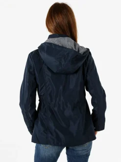 Solada Giacca a vento da donna con cappuccio - blu scuro