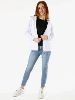 Solada Giacca a vento da donna con cappuccio - bianco