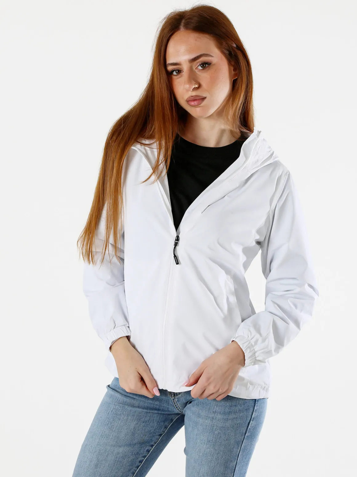 Solada Giacca a vento da donna con cappuccio - bianco
