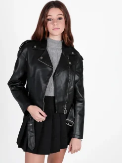 Solada Giacca biker da donna in ecopelle