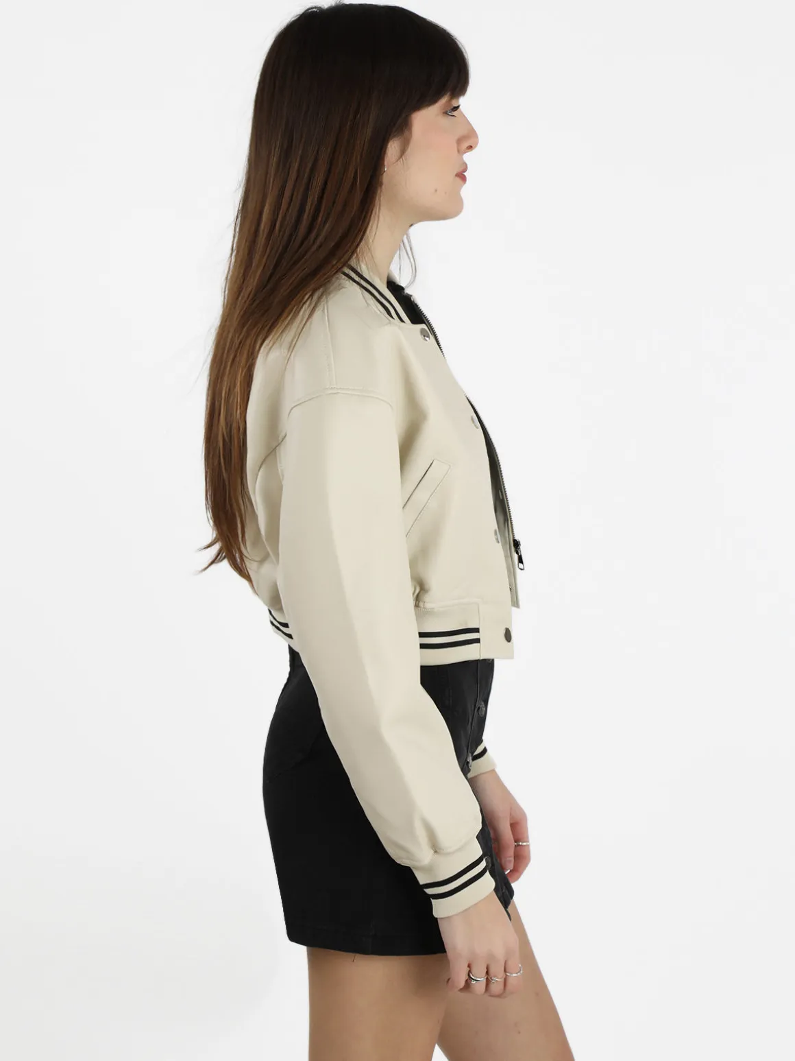 Solada Giacca bomber in ecopelle da donna