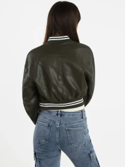 Solada Giacca bomber in ecopelle da donna