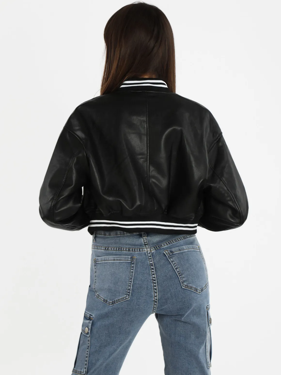 Solada Giacca bomber in ecopelle da donna