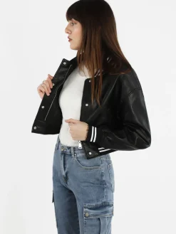 Solada Giacca bomber in ecopelle da donna