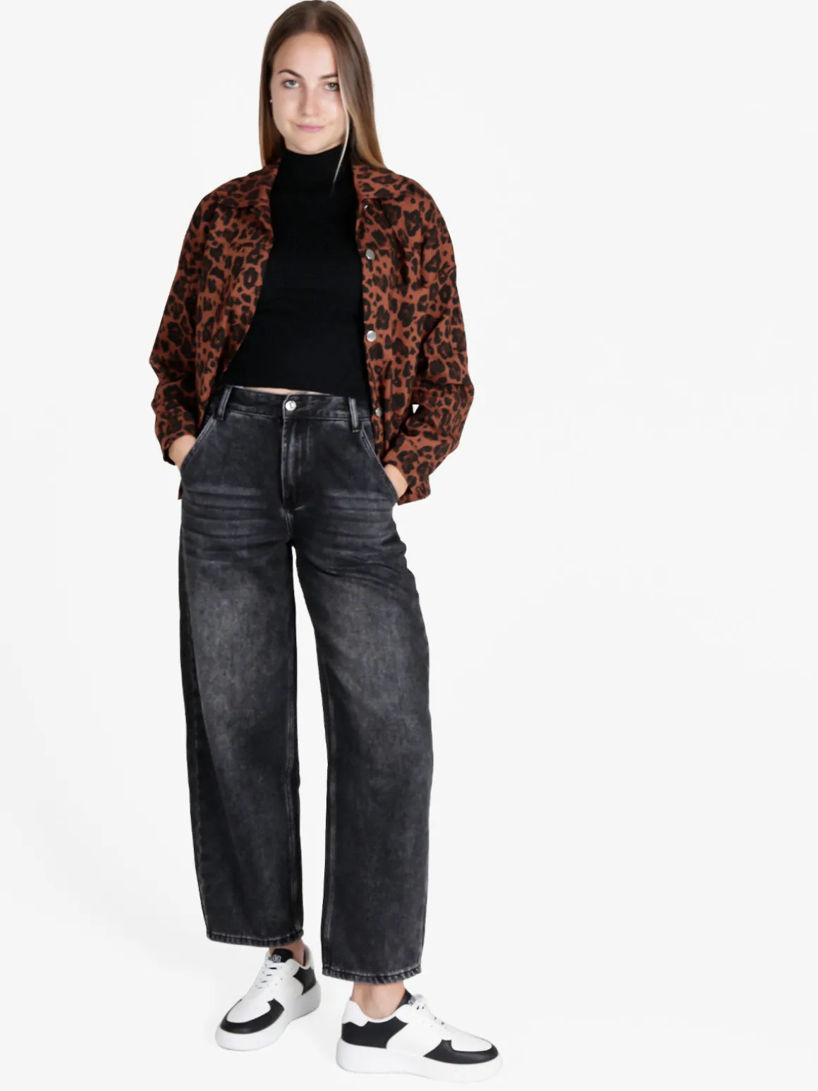 Solada Giacca camicia donna oversize maculata