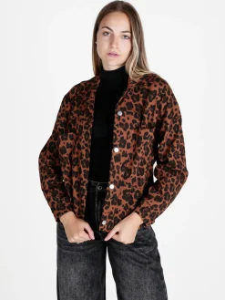 Solada Giacca camicia donna oversize maculata