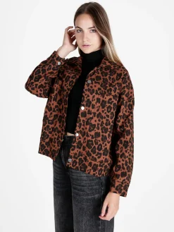 Solada Giacca camicia donna oversize maculata