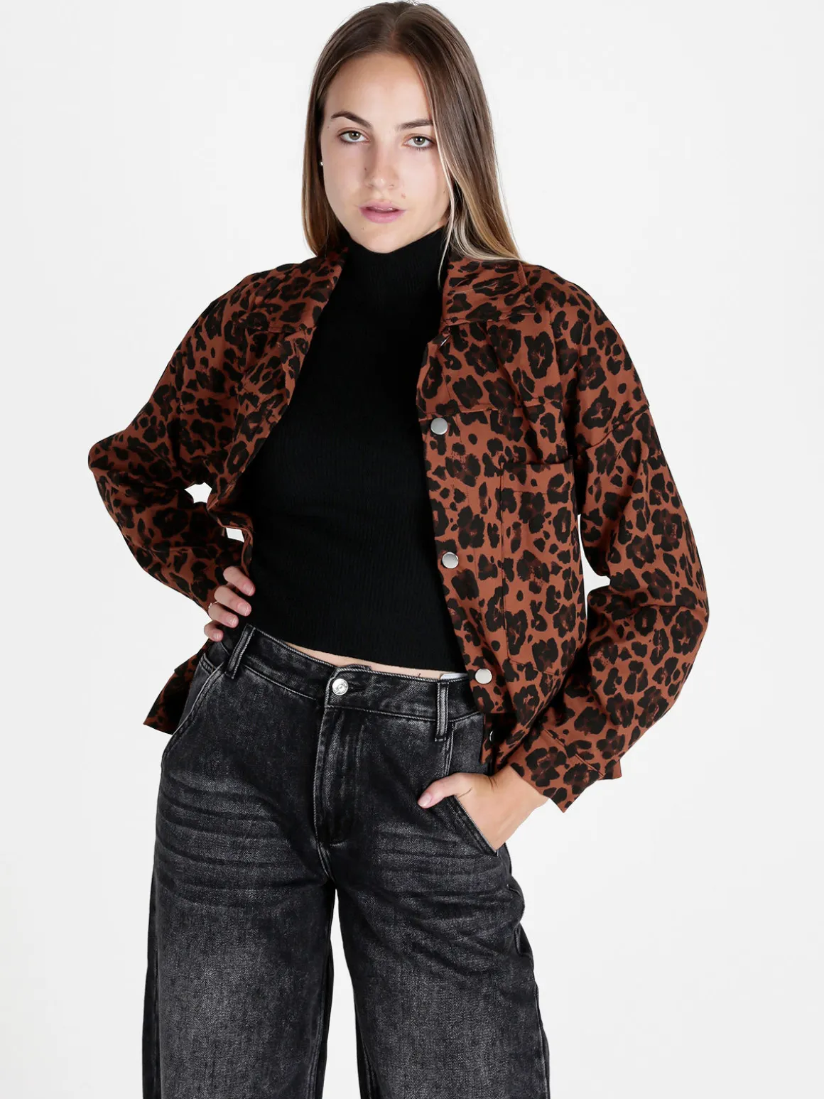 Solada Giacca camicia donna oversize maculata