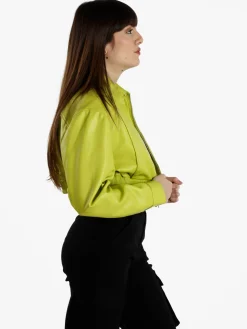 Solada Giacca cropped da donna in ecopelle
