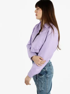 Solada Giacca cropped da donna in ecopelle