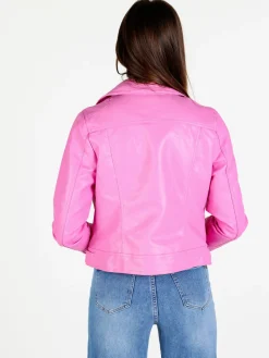 Solada Giacca donna biker in ecopelle