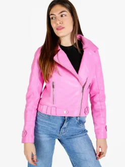 Solada Giacca donna biker in ecopelle