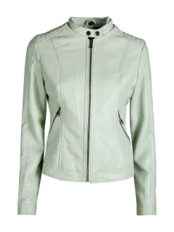 Solada Giacca donna in ecopelle con zip