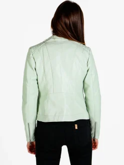 Solada Giacca donna in ecopelle con zip