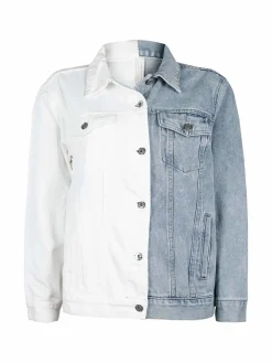 Solada Giacca donna in jeans bicolore