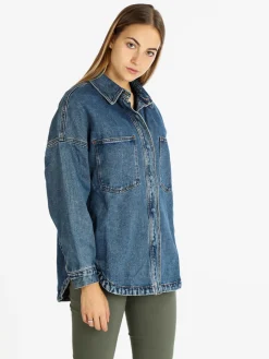Solada Giacca donna in jeans oversize