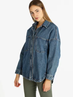 Solada Giacca donna in jeans oversize
