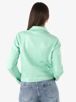Solada Giacca donna leggera con bottoni - acqua marina
