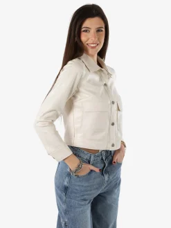 Solada Giacca donna leggera con bottoni - beige