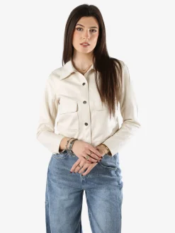 Solada Giacca donna leggera con bottoni - beige