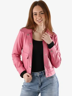 Solada Giacca donna leggera con bottoni - rosa