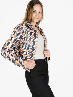 Solada Giacca donna oversize con stampe