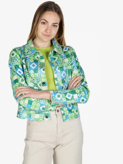 Solada Giacca donna oversize con stampe