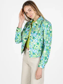 Solada Giacca donna oversize con stampe