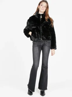 Solada Giacca donna oversize in pelliccia sintetica