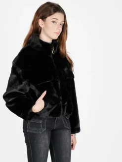 Solada Giacca donna oversize in pelliccia sintetica