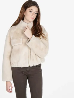 Solada Giacca donna oversize in pelliccia sintetica