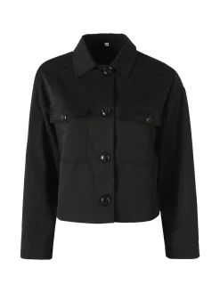 Solada Giacca donna oversize con bottoni - nero