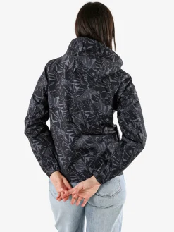 Solada Giacca impermeabile da donna con cappuccio e zip - nero