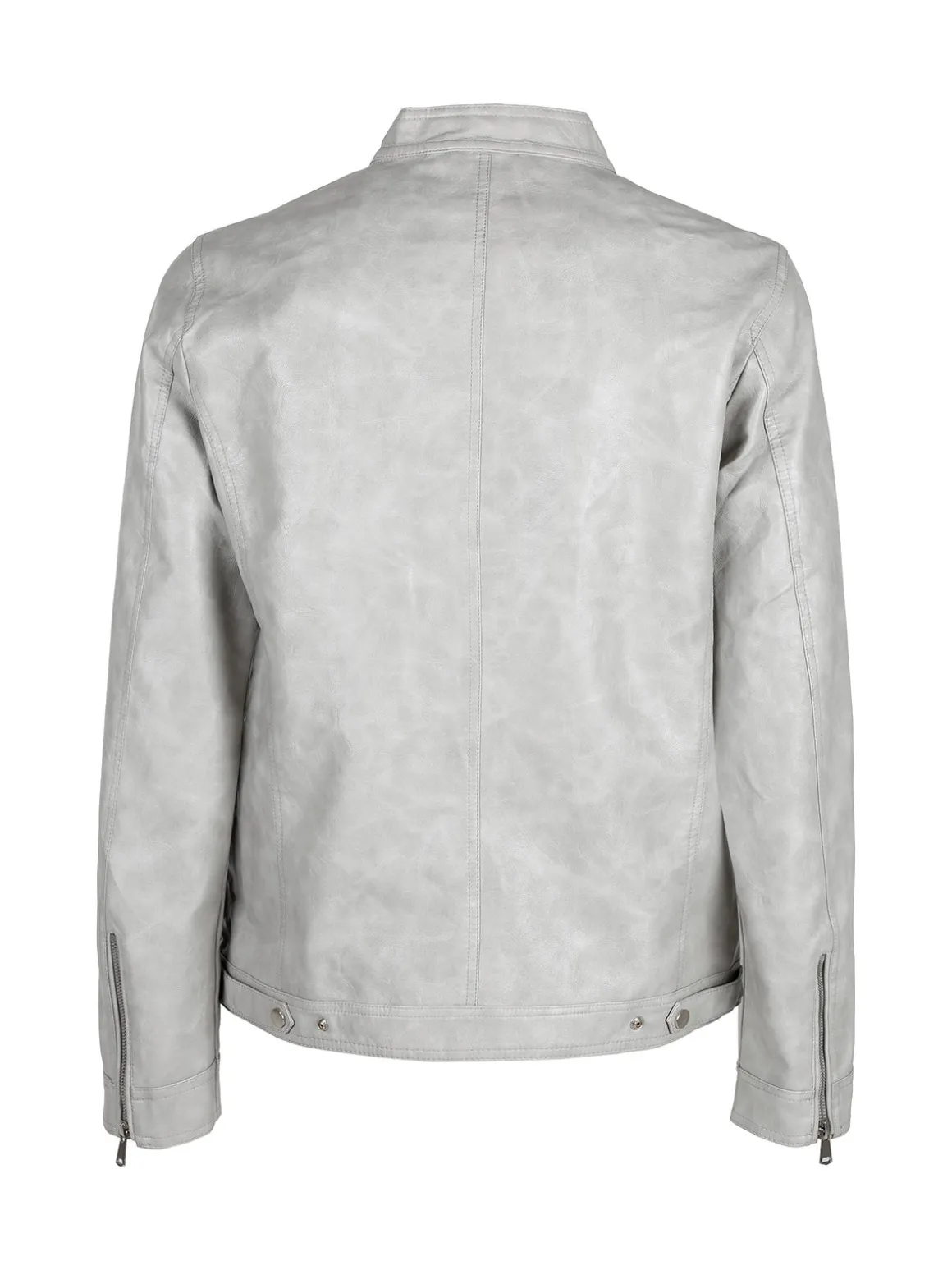 Solada Giacca in ecopelle da uomo con zip