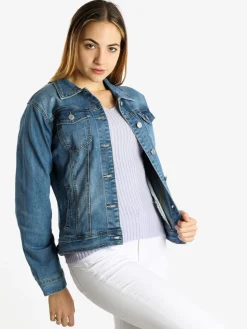 Solada Giacca in jeans da donna taglie grandi
