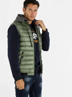 Solada Giacca smanicata uomo con cappuccio
