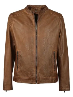 Solada Giacca uomo in ecopelle effetto vintage