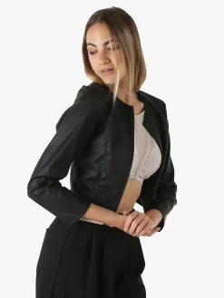 Solada Giacchino donna in ecopelle - nero
