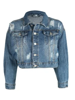 Solada Gicca denim corta con strappi
